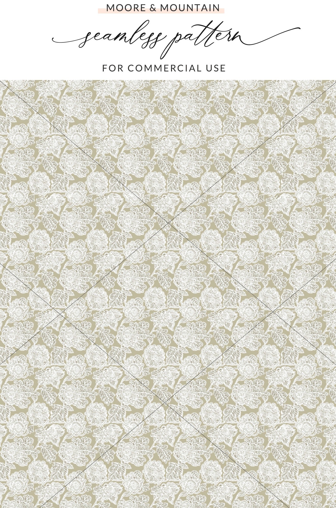 Seamless Pattern for Commercial Use by Moore & Mountain