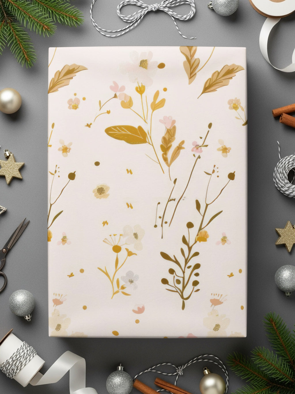 Elegant Floral Gift Wrapping Paper for Special Occasions