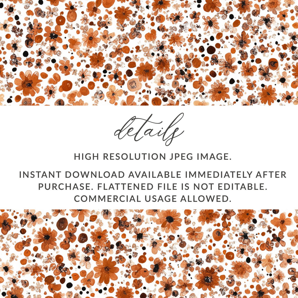 Floral High Resolution JPEG Instant Download Image