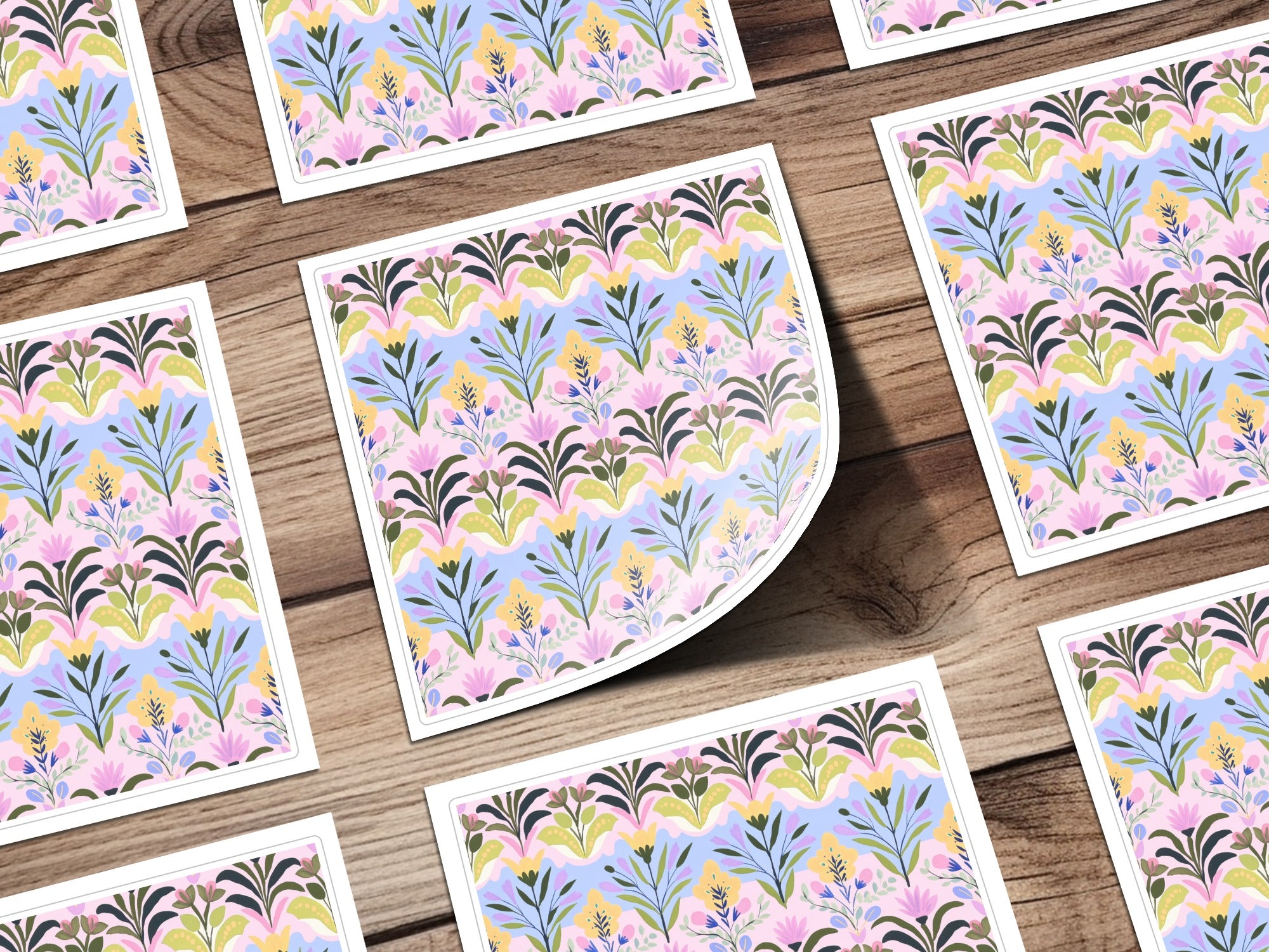 Colorful Floral Pattern with Pink and Yellow Accents product