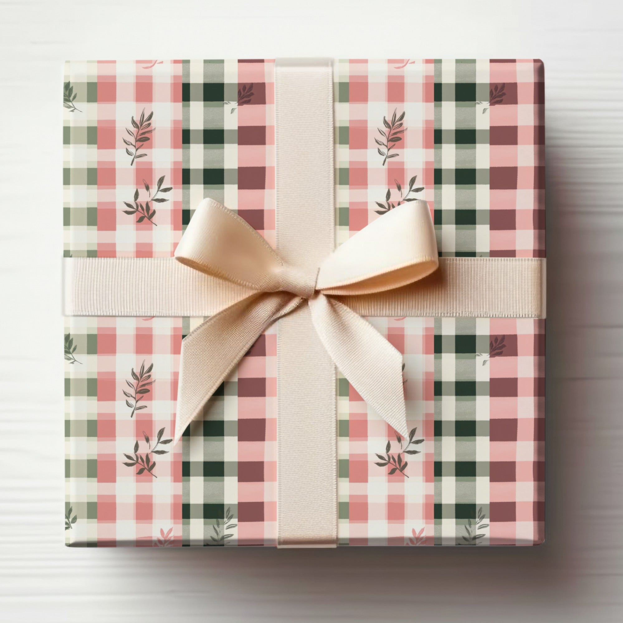Stylish Patterned Gift Box with Ribbon Wrapping