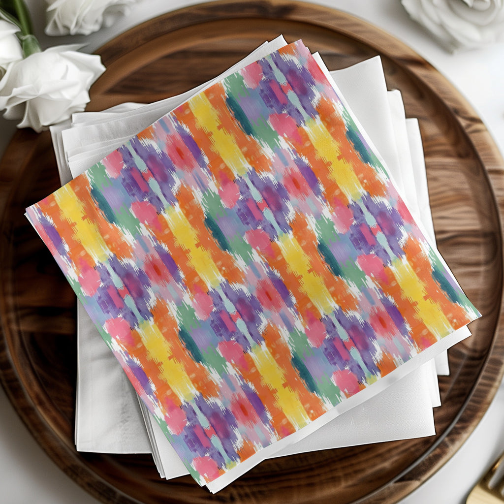 Colorful Abstract Patterned Decorative Napkin Set