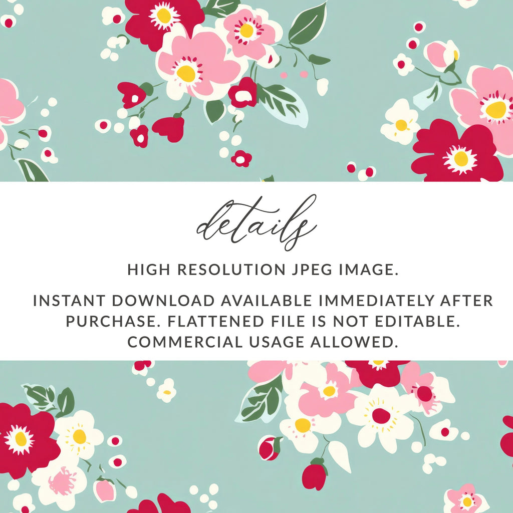 High Resolution Floral Design Instant Download Image
