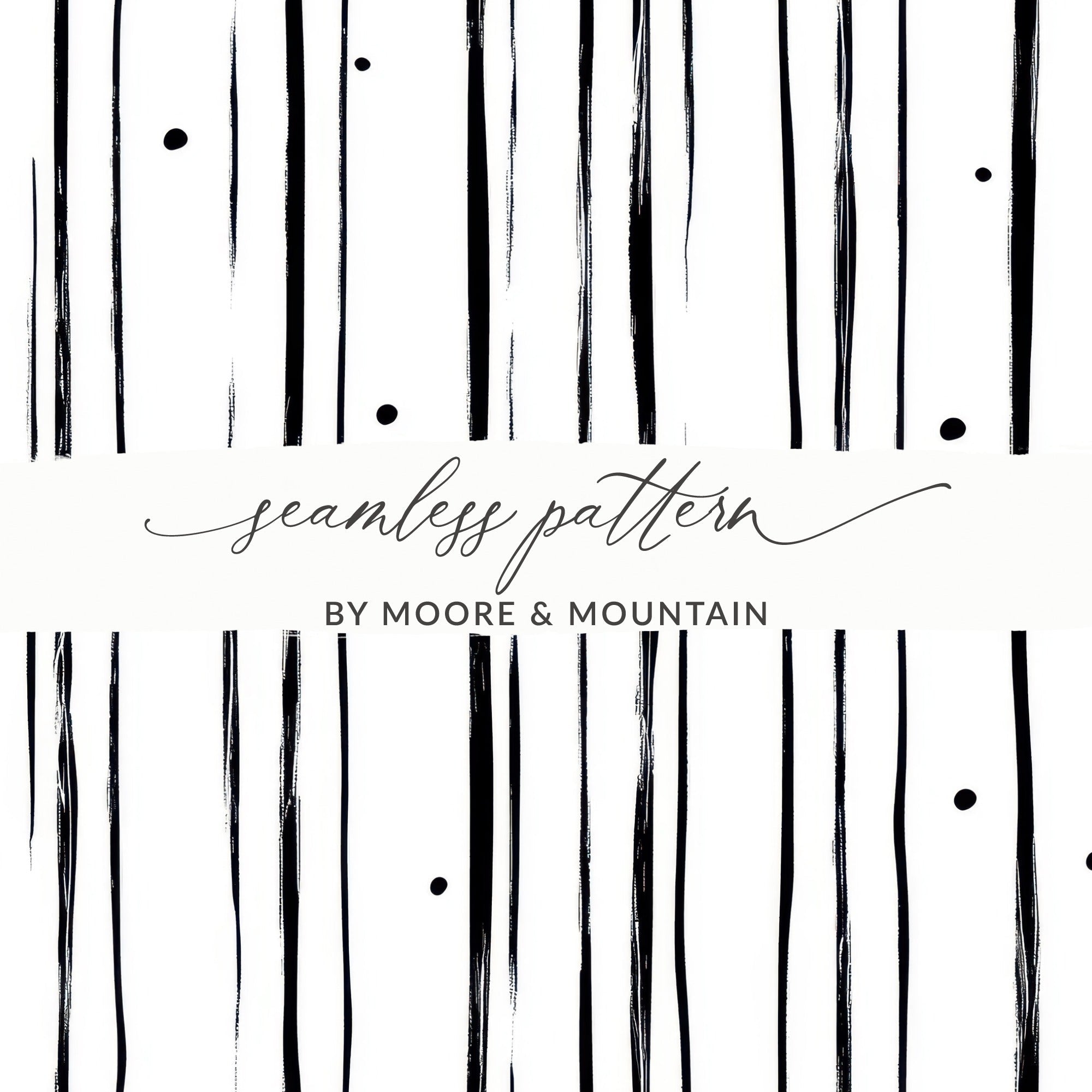 Abstract Black and White Geometric Lines Dots Pattern, Modern Art Print Download, - Moore and Mountain