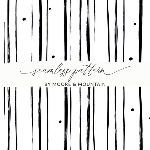 Abstract Black and White Geometric Lines Dots Pattern, Modern Art Print Download, - Moore and Mountain