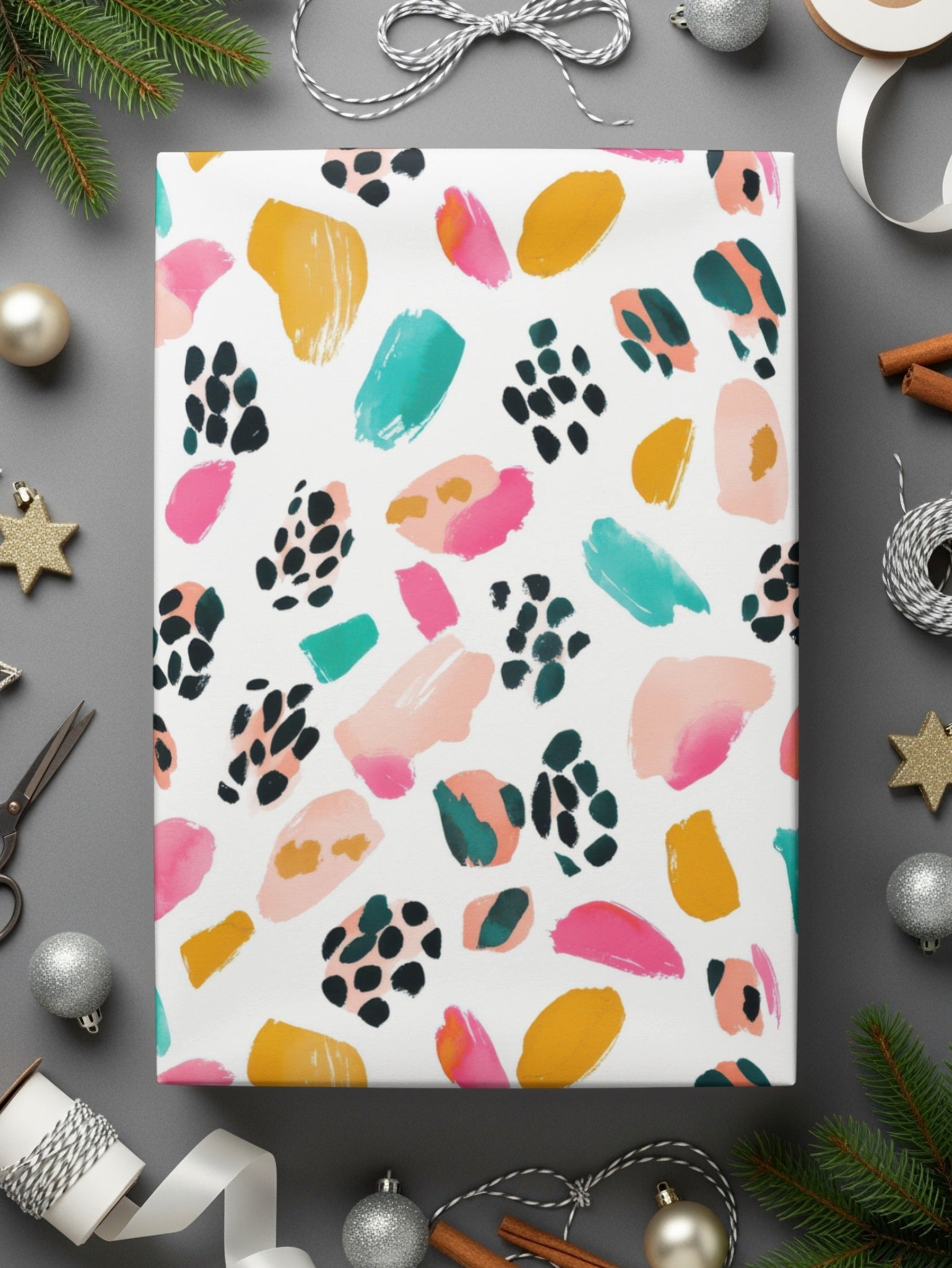 Abstract Bright Brush Strokes Pattern Happy Design Great for You Digital - Moore and Mountain