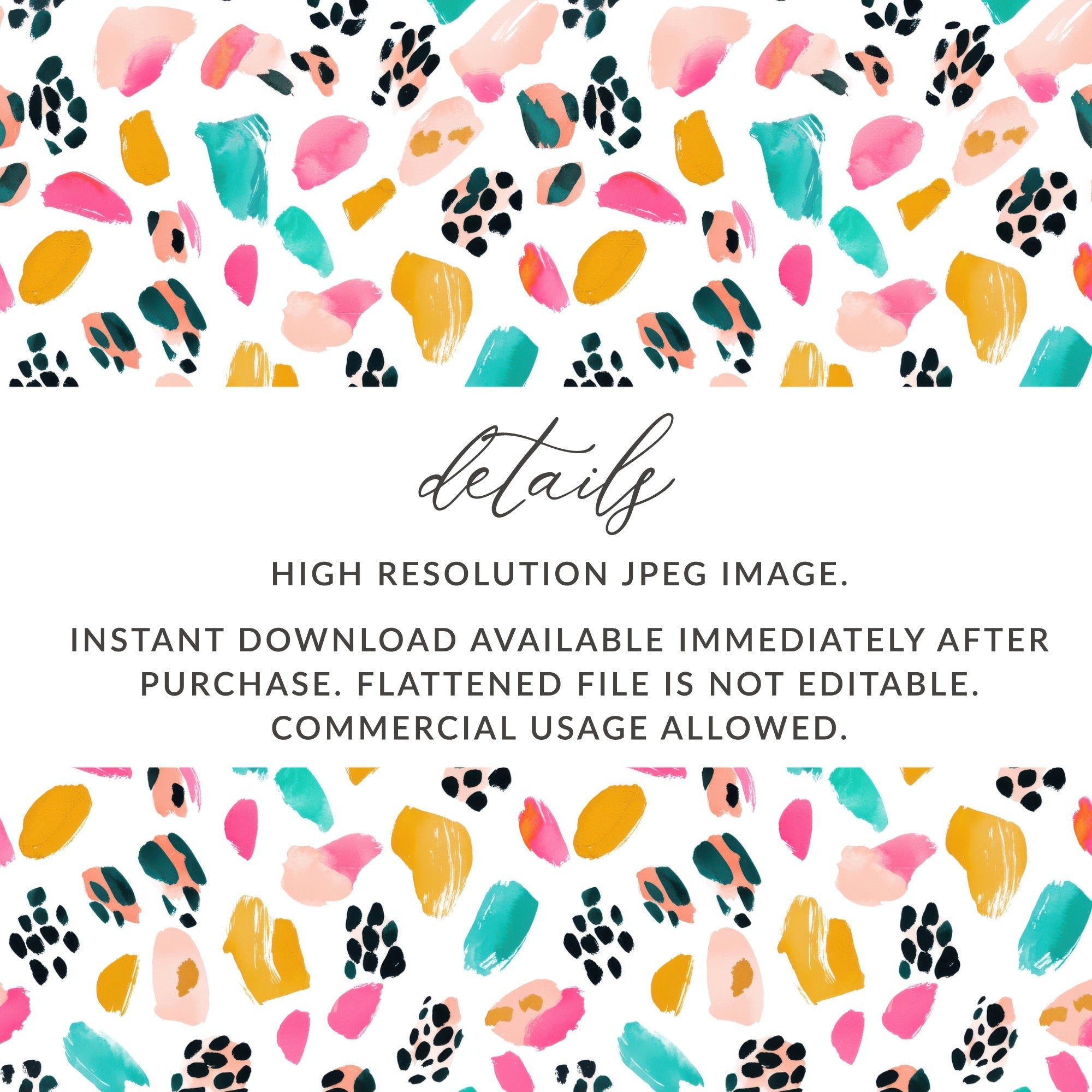 Abstract Bright Brush Strokes Pattern Happy Design Great for You Digital - Moore and Mountain