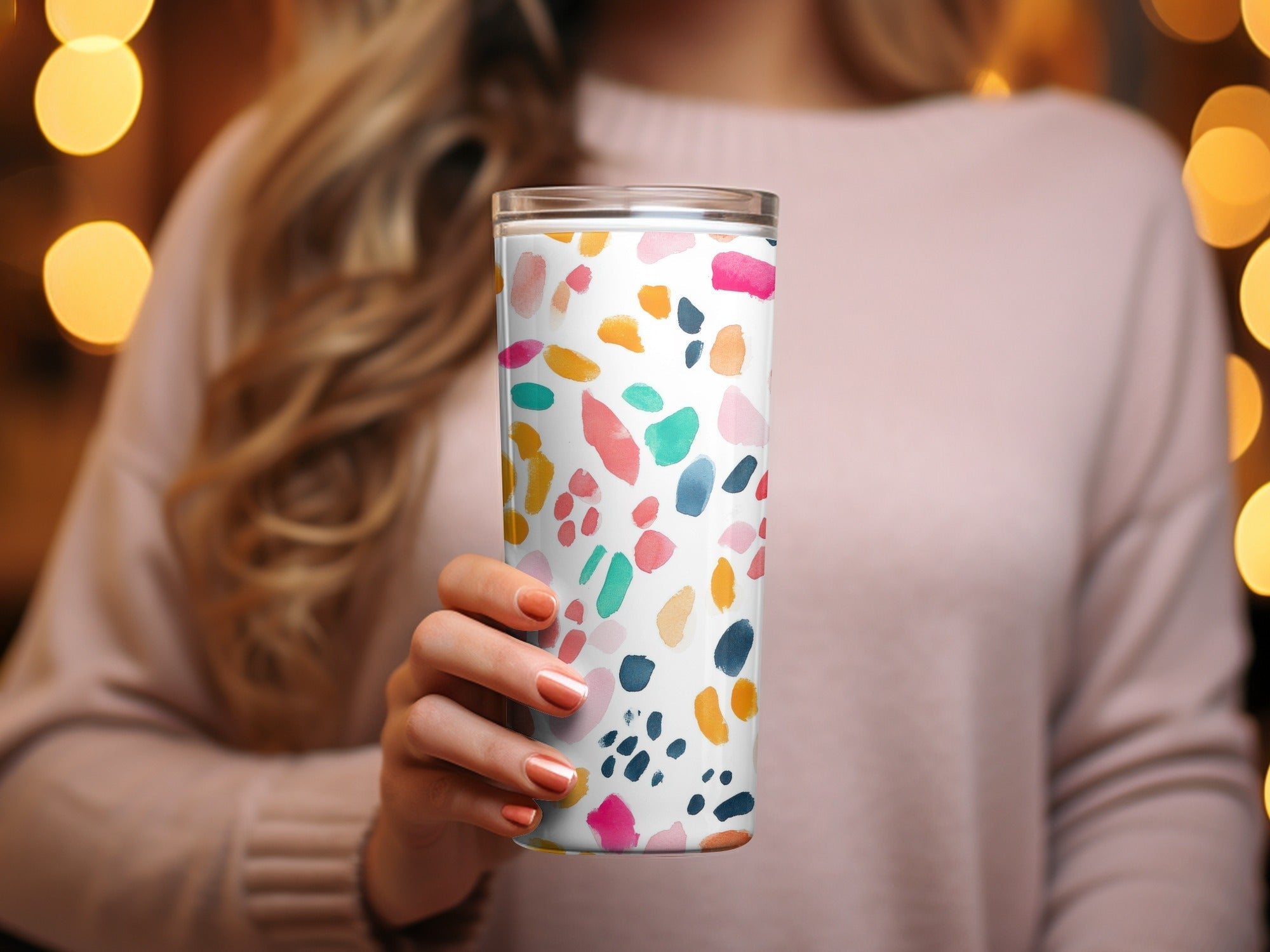 Abstract Bright Watercolor Marks Pattern Modern Style Digital - Moore and Mountain