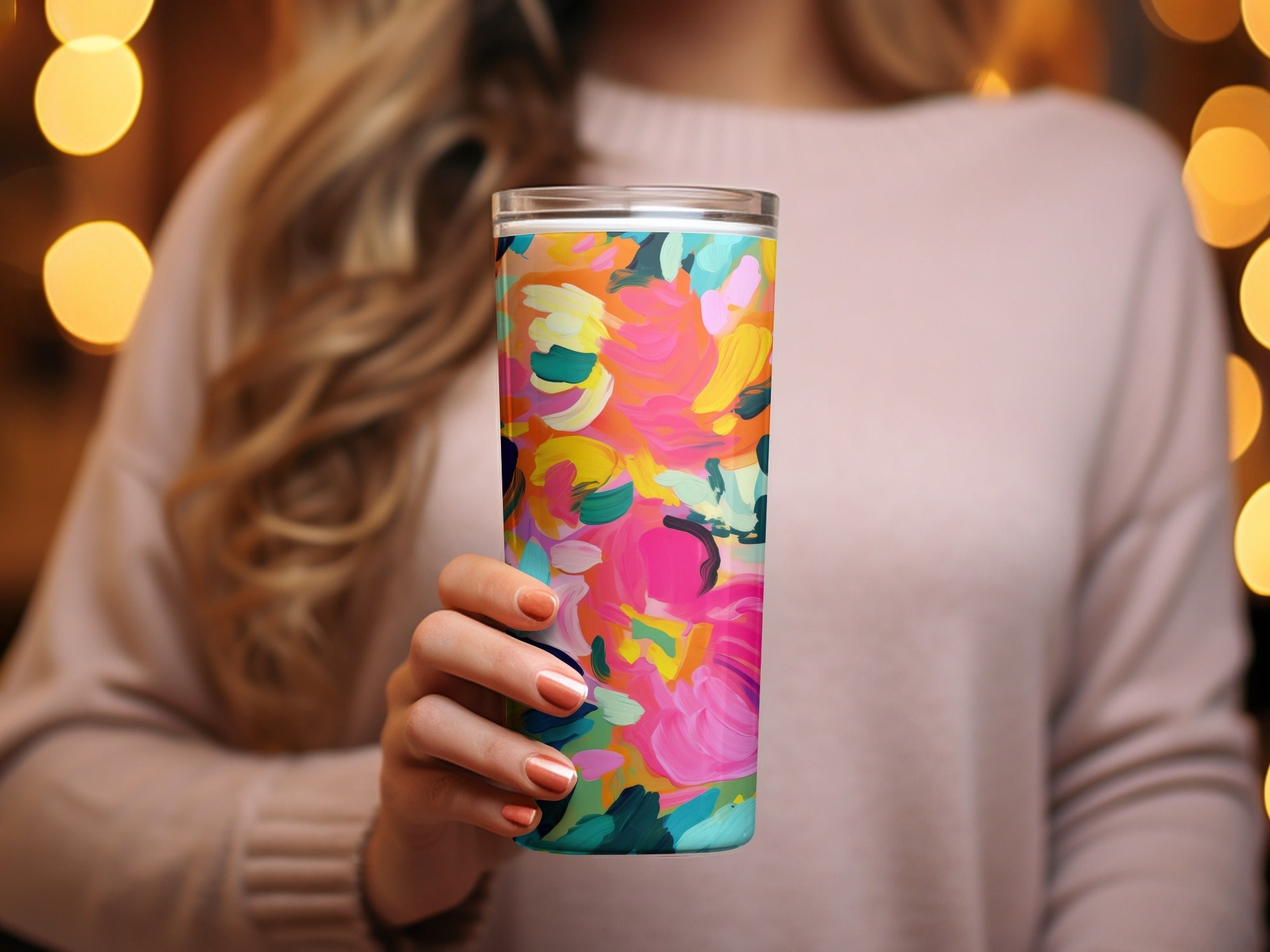 Abstract Brushstroke Digital Paper, Colorful Texture Background, Seamless Pattern, Pink Teal Orange Yellow, Digital Scrapbook Paper - Moore and Mountain