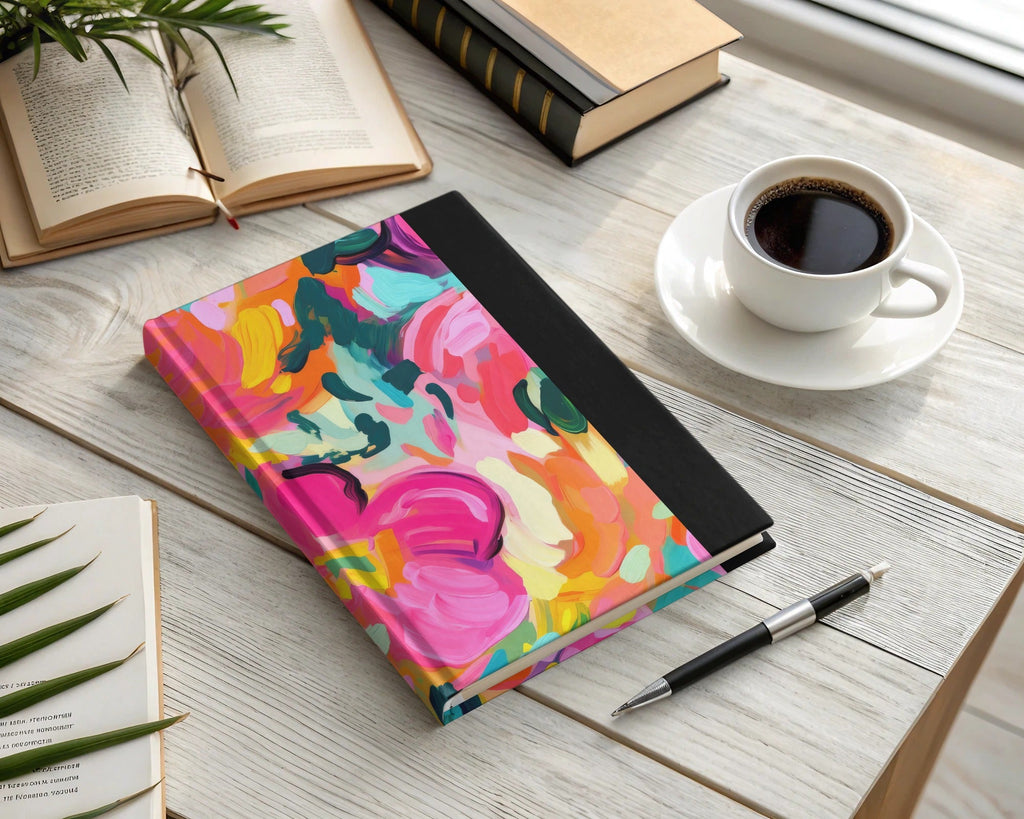 Abstract Brushstroke Digital Paper, Colorful Texture Background, Seamless Pattern, Pink Teal Orange Yellow, Digital Scrapbook Paper - Moore and Mountain