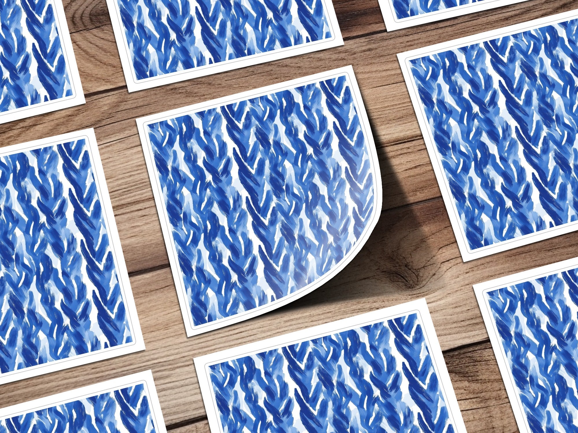 Abstract Brushstrokes Blue Textured Pattern Abstract Surface Digital - Moore and Mountain