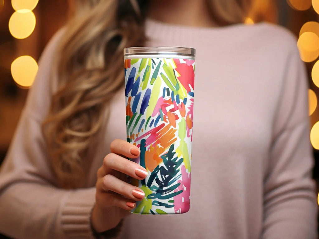 Abstract Brushstrokes Digital Paper, Colorful Seamless Pattern, Modern Art Print, Fabric Design, Scrapbooking, Digital Download - Moore and Mountain