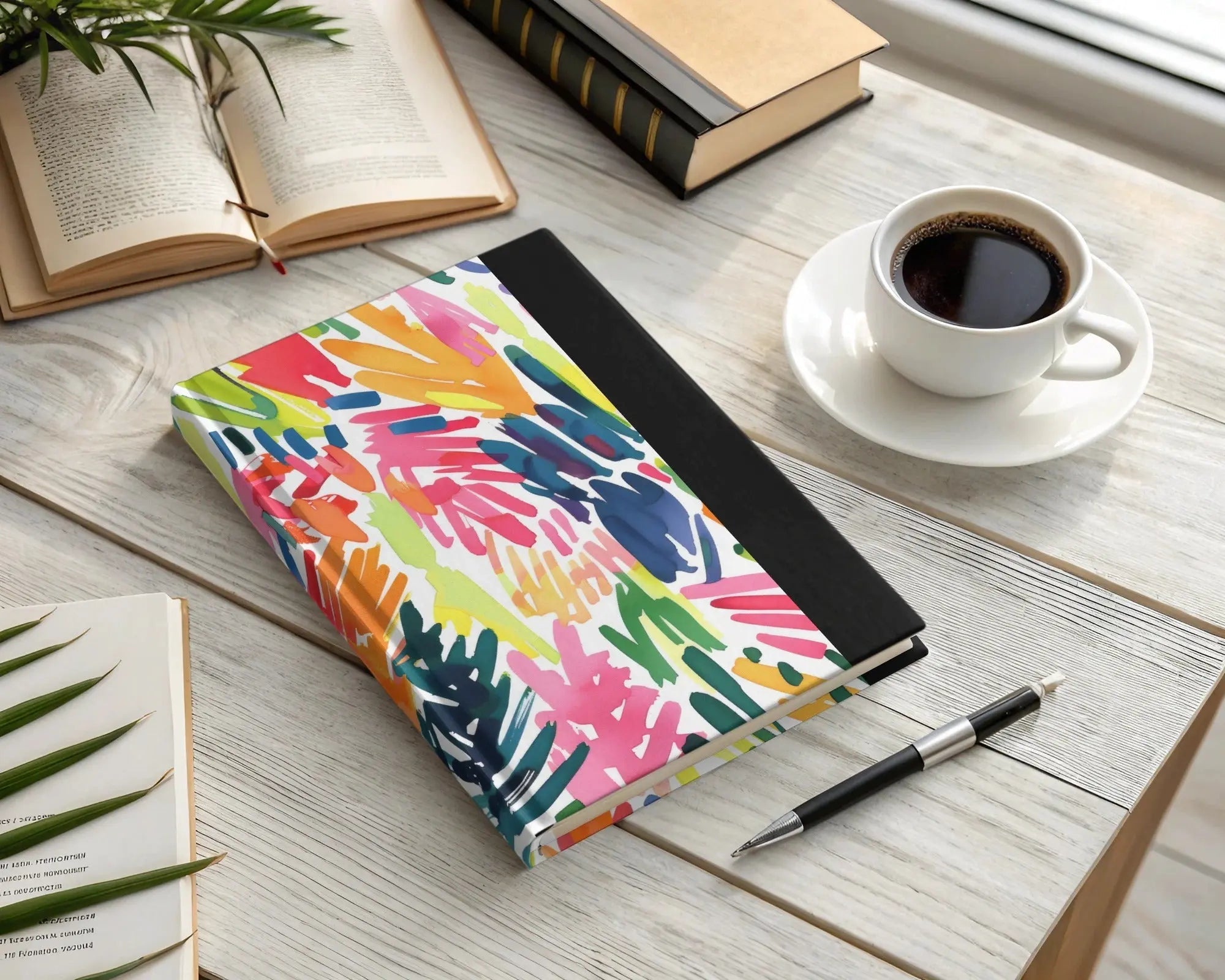 Abstract Brushstrokes Digital Paper, Colorful Seamless Pattern, Modern Art Print, Fabric Design, Scrapbooking, Digital Download - Moore and Mountain