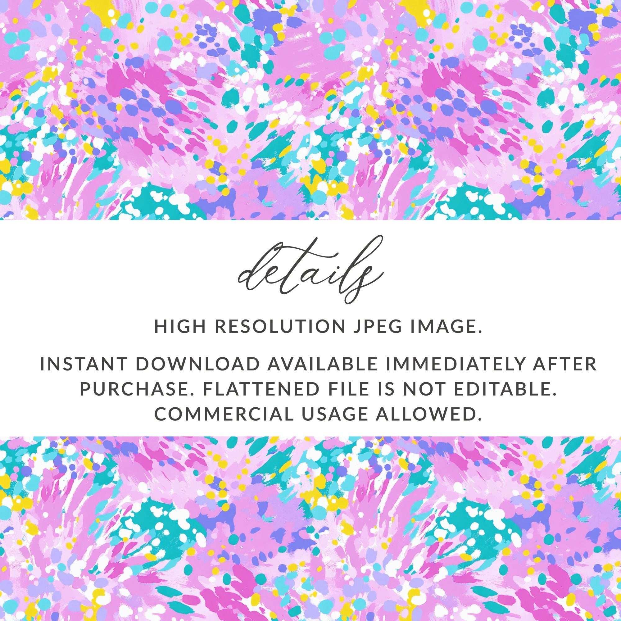 Abstract Digital Paper, Pastel Pattern, Pink Yellow Teal Purple Abstract, Scrapbook Paper, Fabric Print, Digital Download - Moore and Mountain