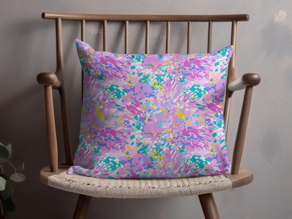 Abstract Digital Paper, Pastel Pattern, Pink Yellow Teal Purple Abstract, Scrapbook Paper, Fabric Print, Digital Download - Moore and Mountain