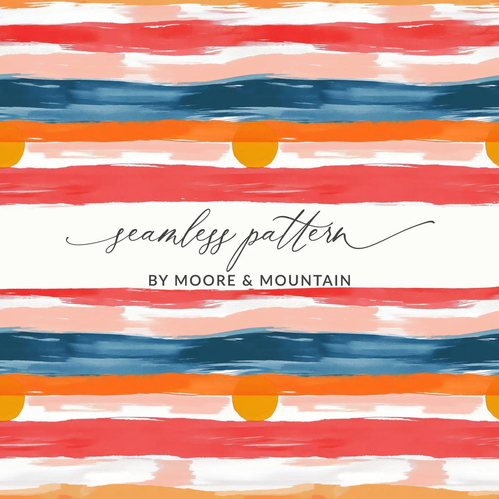 Abstract Digital Paper, Sunset Brush Stroke Pattern, Seamless JPEG Files, Digital Backgrounds, Scrapbooking Paper, Printable Art - Moore and Mountain