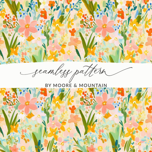Abstract Floral Fiesta Seamless Pattern a Versatile Artistic Design - Moore and Mountain
