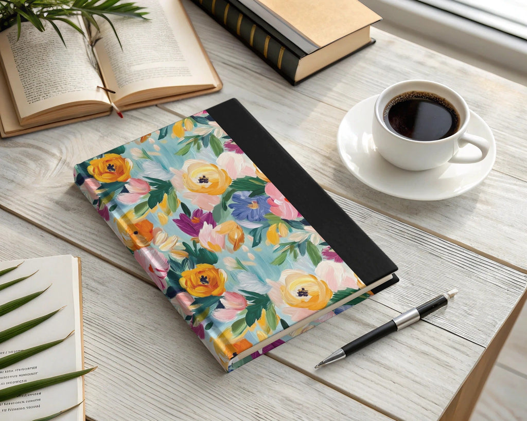 Abstract Painted Floral Artwork Spring Jewel Tones - Moore and Mountain