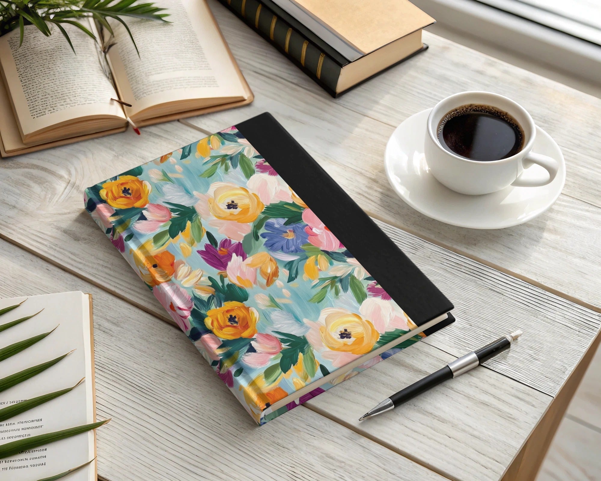 Abstract Painted Floral Artwork Spring Jewel Tones - Moore and Mountain