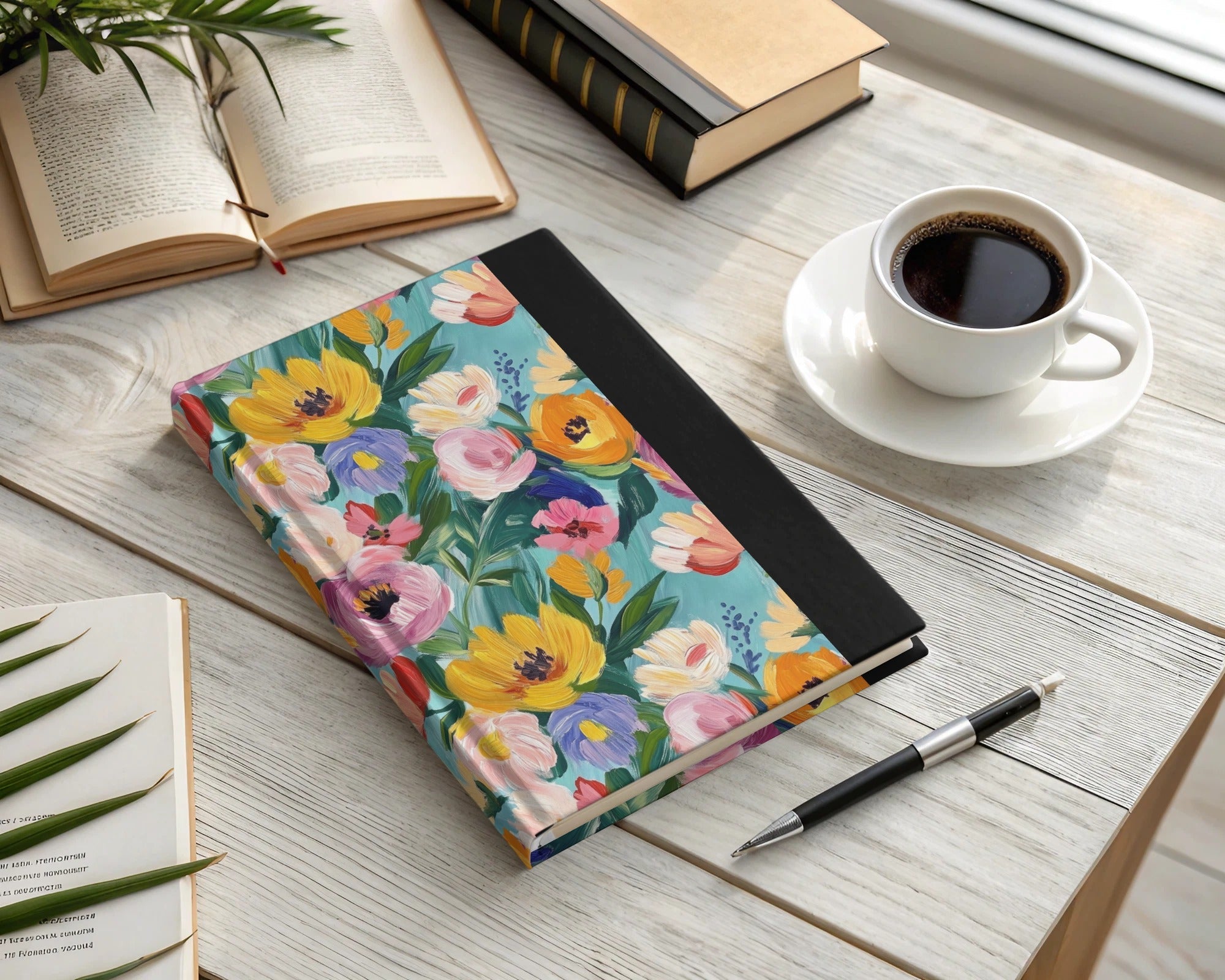 Abstract Painted Floral Garden in Spring Jewel Tones - Moore and Mountain