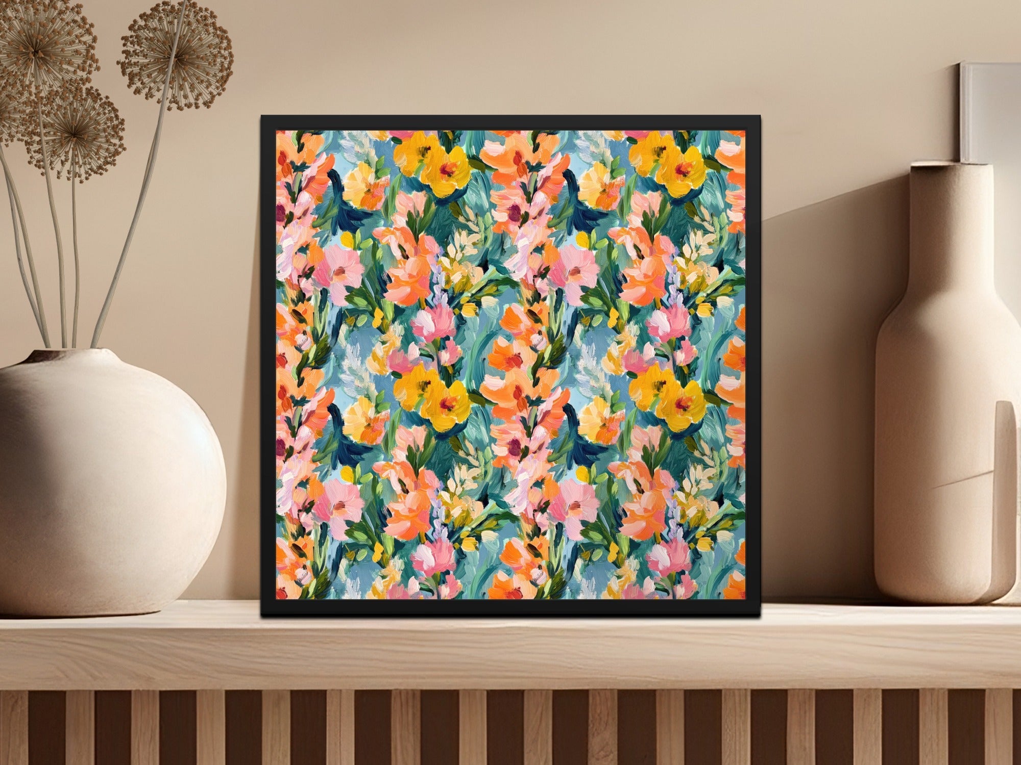 Abstract Painted Floral Spring Delightful Colors - Moore and Mountain