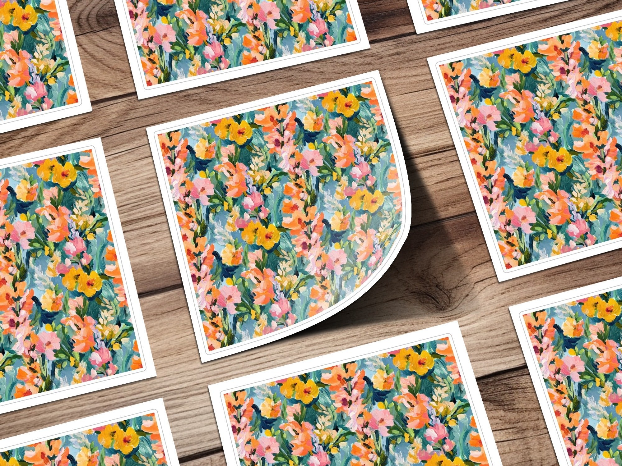 Abstract Painted Floral Spring Delightful Colors - Moore and Mountain