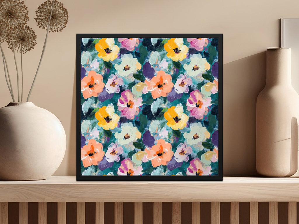 Abstract Painted Floral Spring Flowers Impression Digital - Moore and Mountain