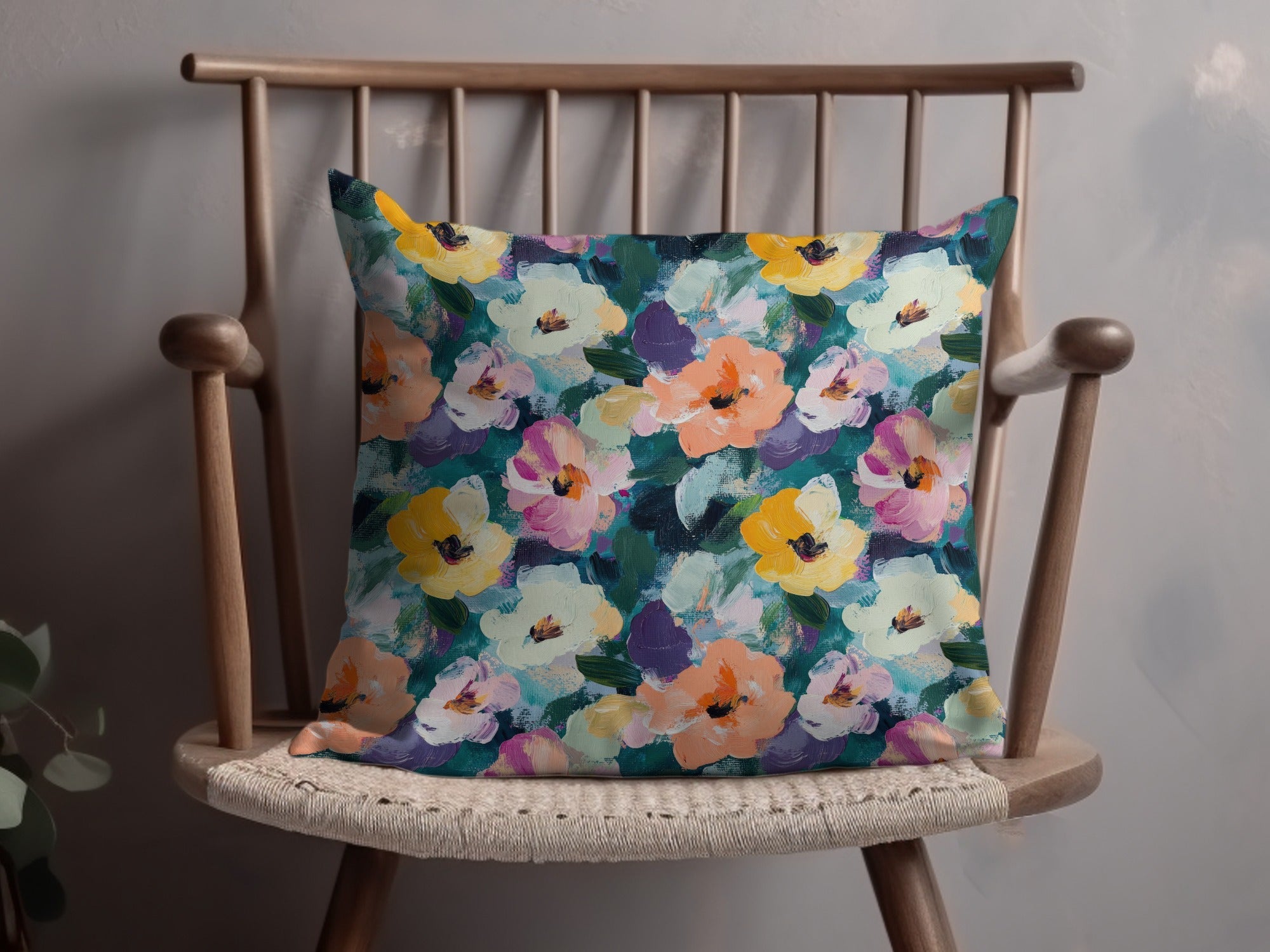 Abstract Painted Floral Spring Flowers Impression Digital - Moore and Mountain