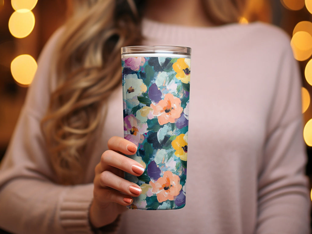 Abstract Painted Floral Spring Flowers Impression Digital - Moore and Mountain