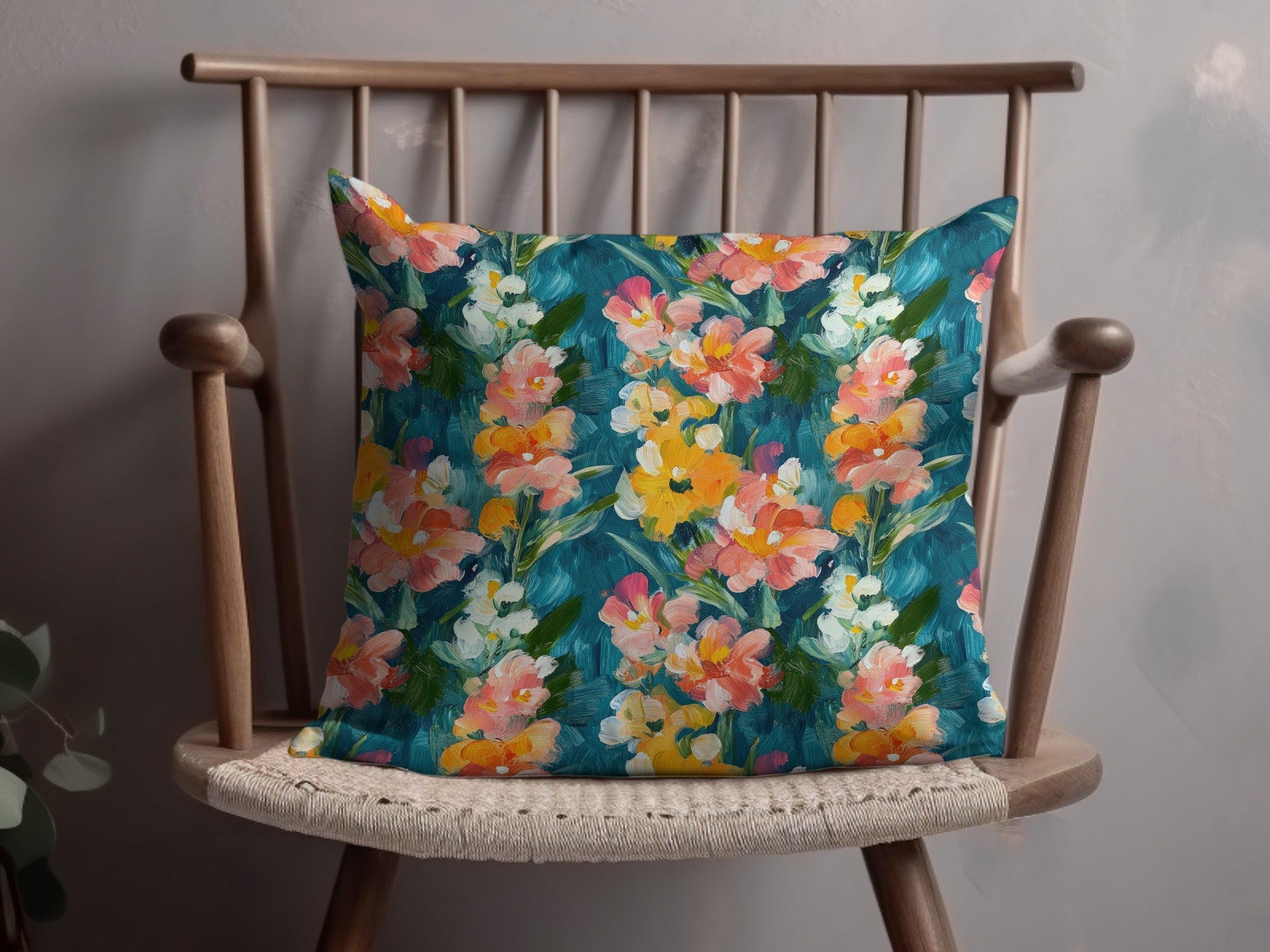 Abstract Painted Floral Spring Hues Seamless Art - Moore and Mountain