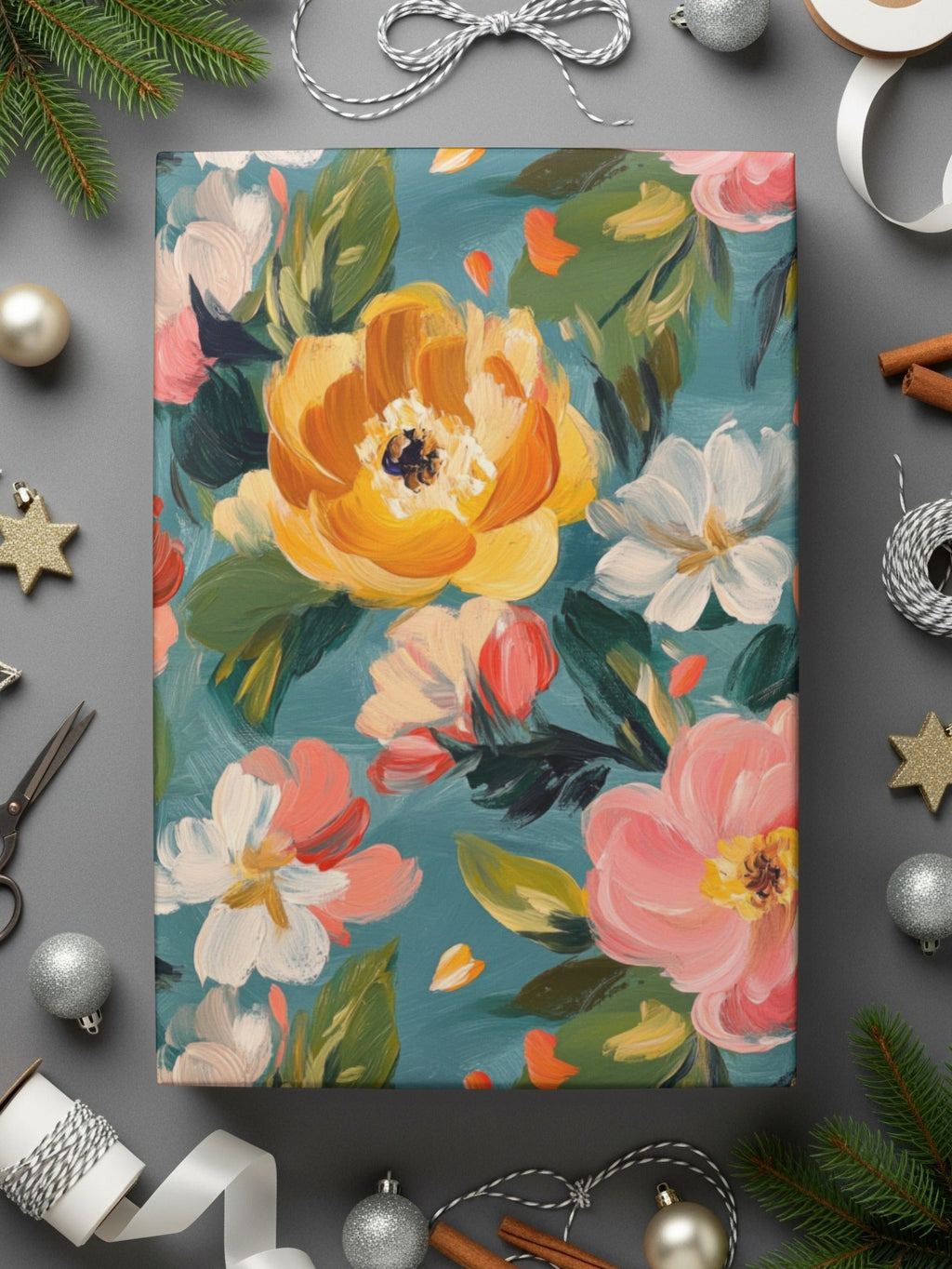Abstract Painted Floral Spring Pattern for Your Project Digital - Moore and Mountain