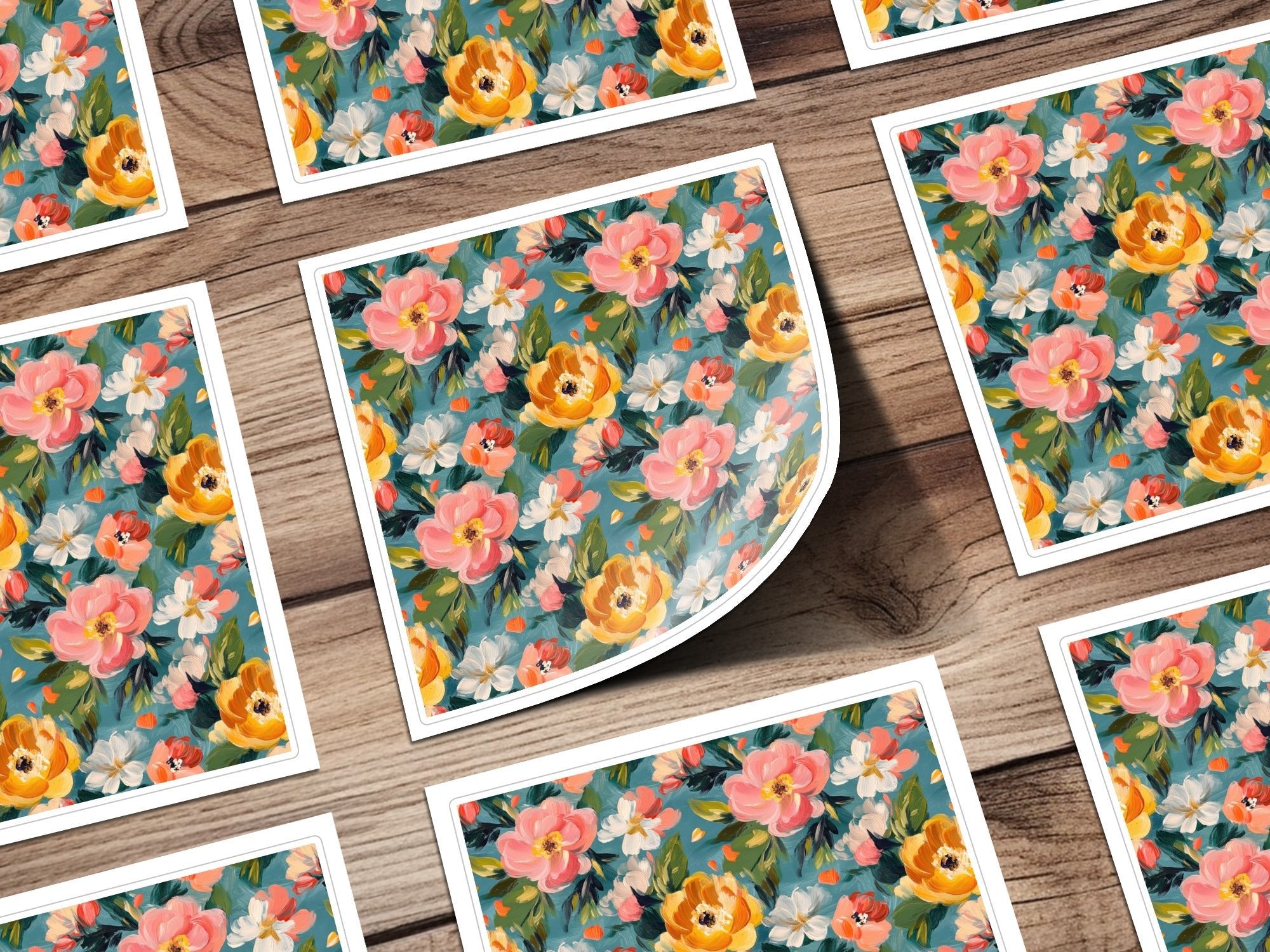 Abstract Painted Floral Spring Pattern for Your Project Digital - Moore and Mountain