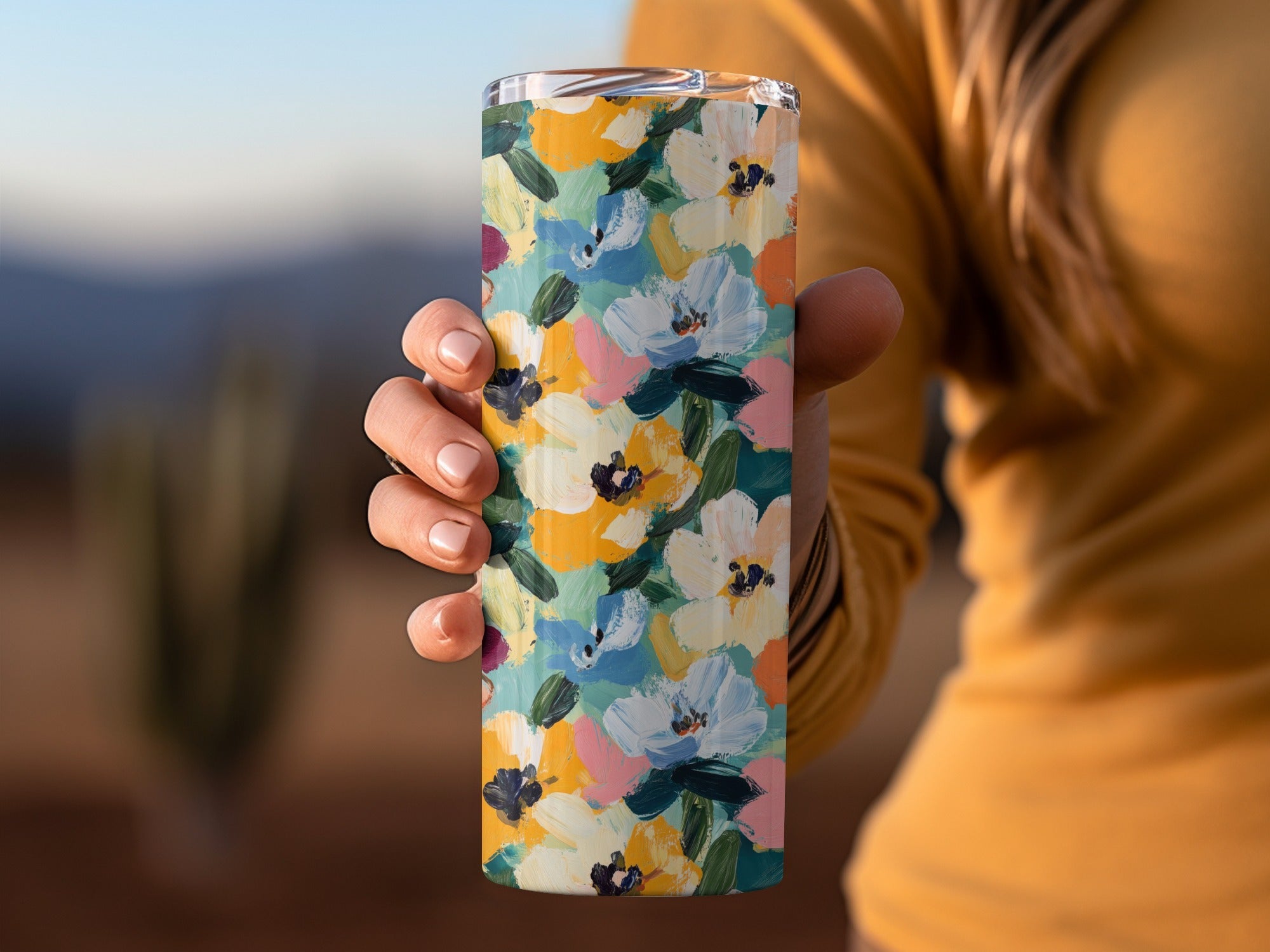 Abstract Painted Spring Floral Bloom Seamless Design - Moore and Mountain