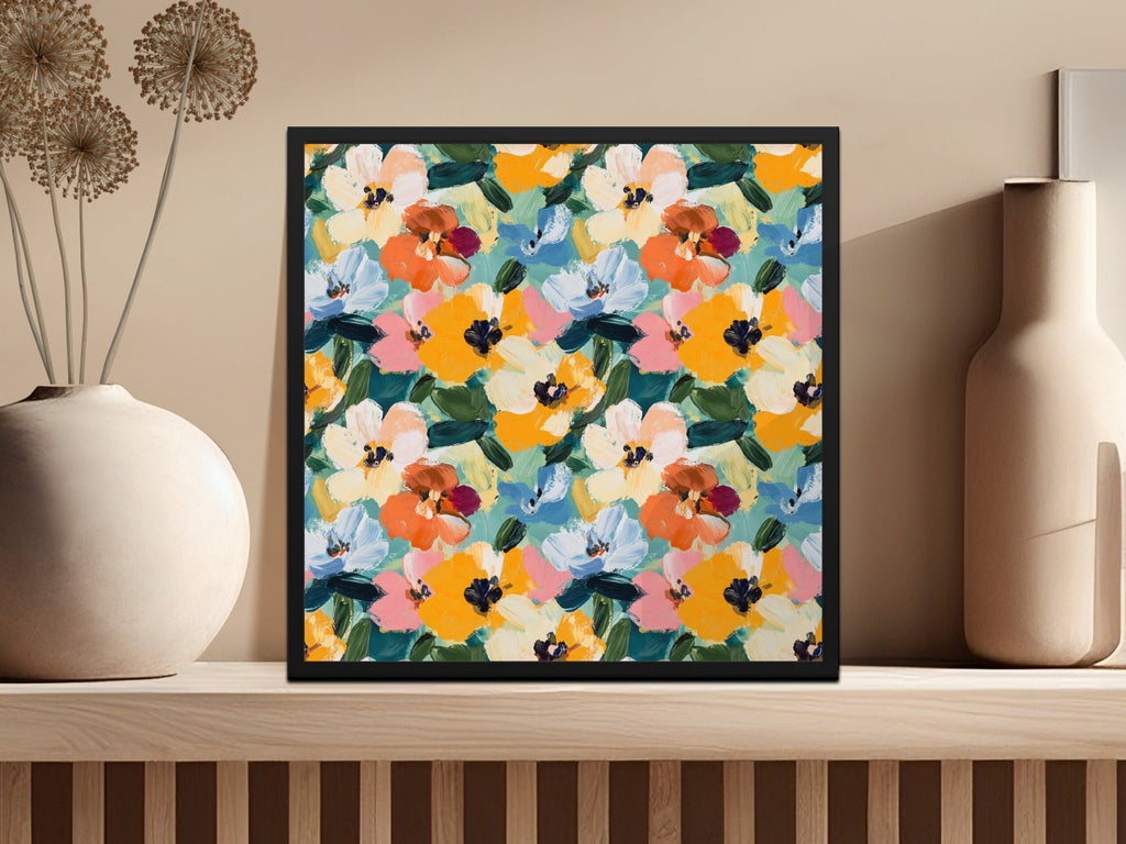 Abstract Painted Spring Floral Bloom Seamless Design - Moore and Mountain