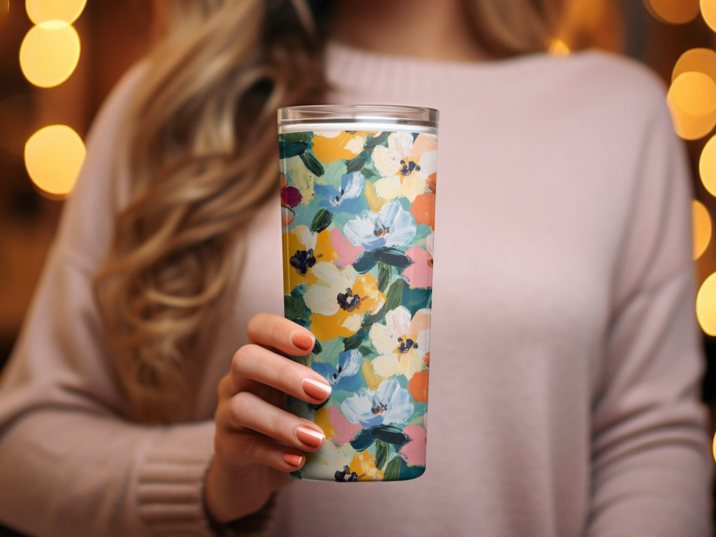 Abstract Painted Spring Floral Bloom Seamless Design - Moore and Mountain