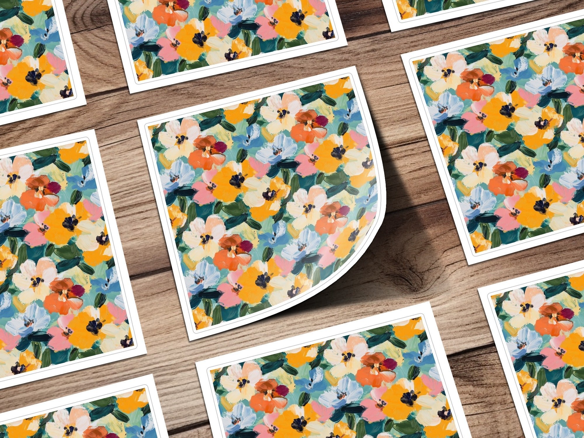 Abstract Painted Spring Floral Bloom Seamless Design - Moore and Mountain