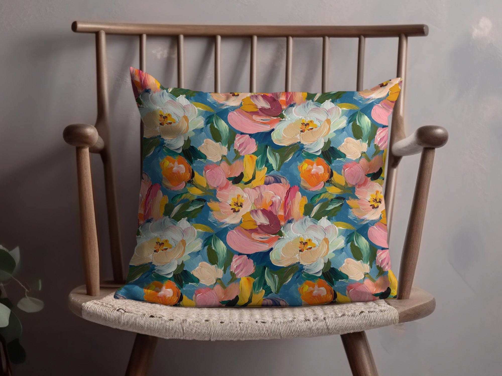 Abstract Painted Spring Floral Garden Impression - Moore and Mountain