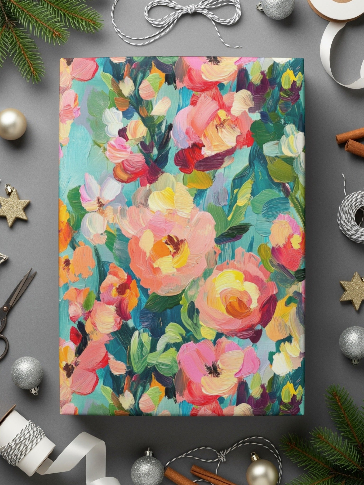 Abstract Painted Spring Floral Jewel Tones Art - Moore and Mountain