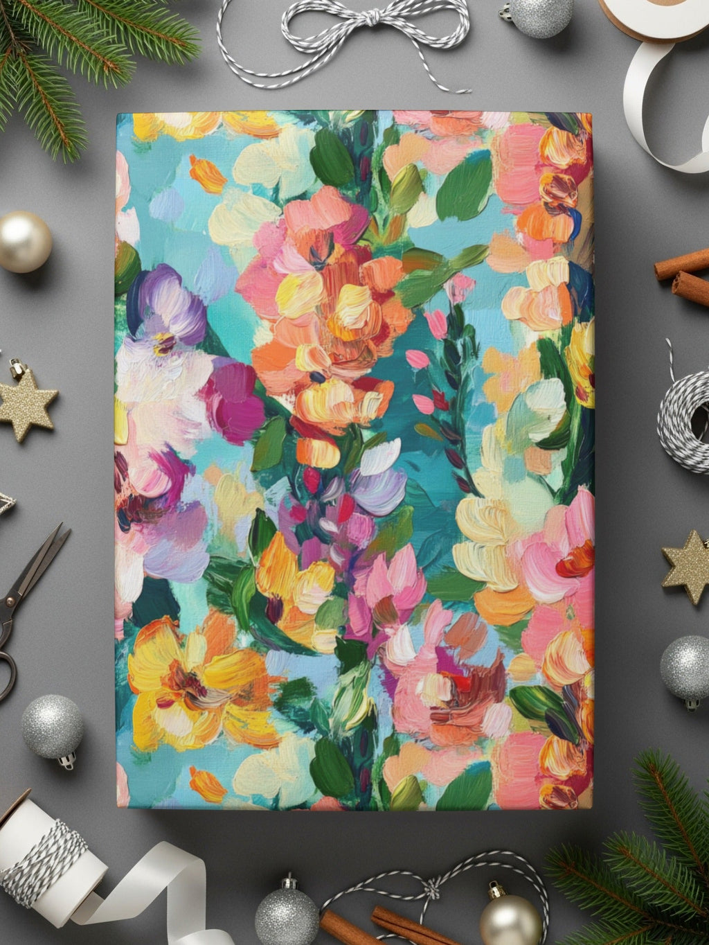 Abstract Painted Spring Floral Jewel Tones Art - Moore and Mountain