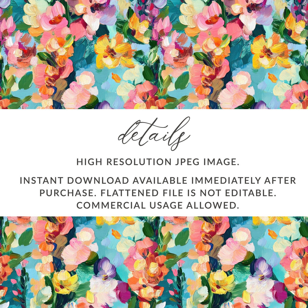 Abstract Painted Spring Floral Jewel Tones Art - Moore and Mountain