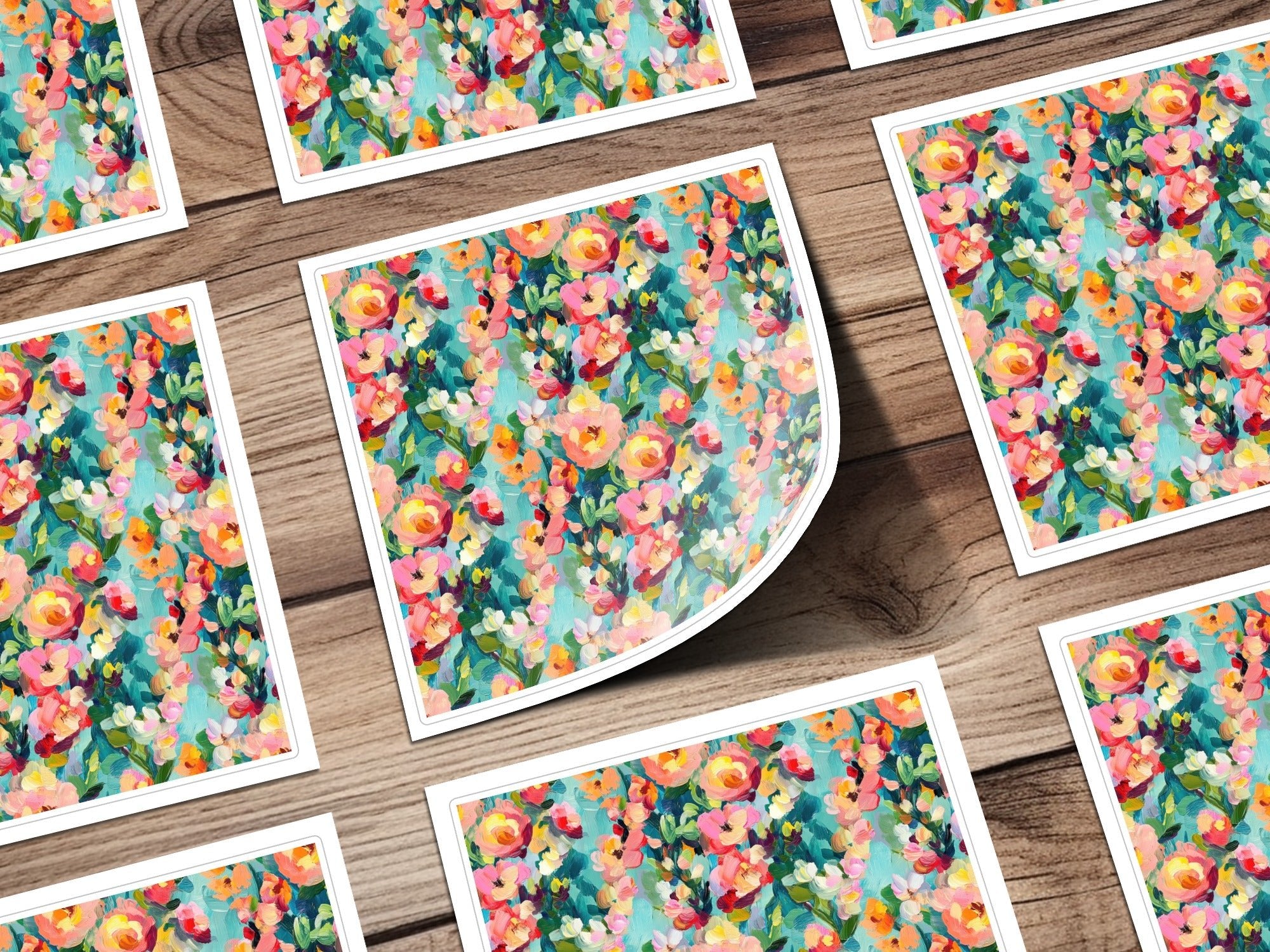 Abstract Painted Spring Floral Jewel Tones Art - Moore and Mountain