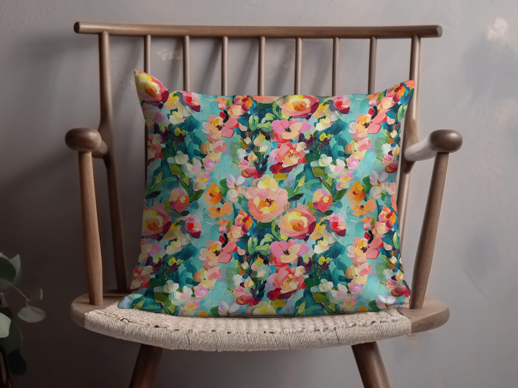 Abstract Painted Spring Floral Jewel Tones Art - Moore and Mountain