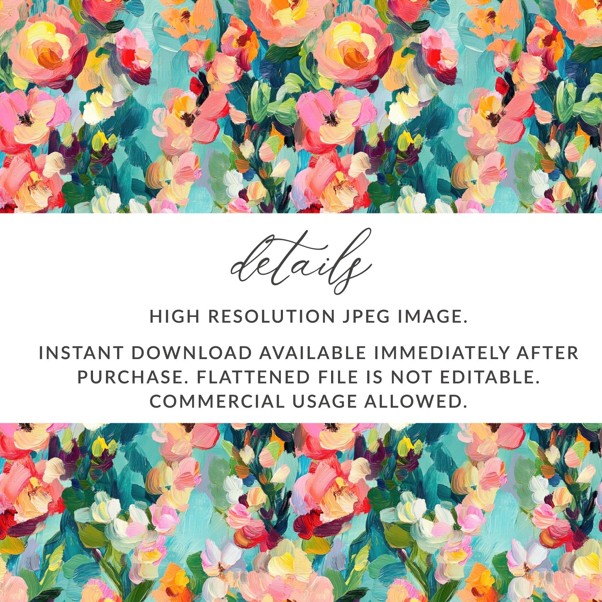 Abstract Painted Spring Floral Jewel Tones Art - Moore and Mountain