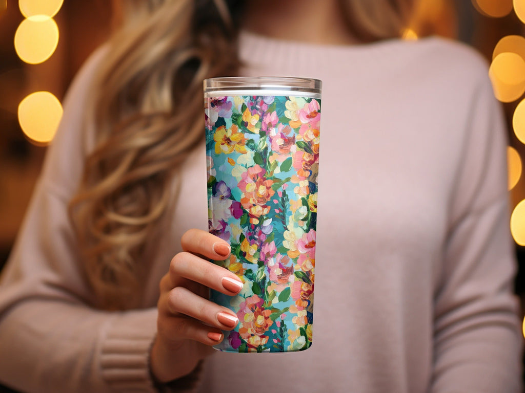 Abstract Painted Spring Floral Jewel Tones Art - Moore and Mountain