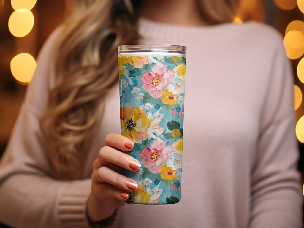 Abstract Painted Spring Floral Pattern Art Digital - Moore and Mountain