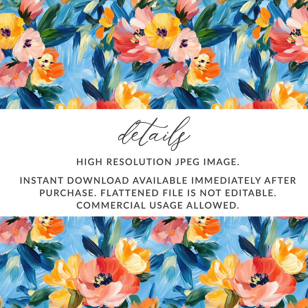 Abstract Painted Spring Floral Pattern for Home Decor - Moore and Mountain