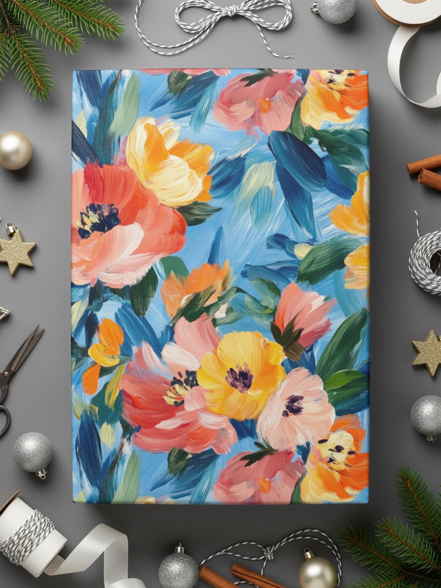 Abstract Painted Spring Floral Pattern for Home Decor - Moore and Mountain