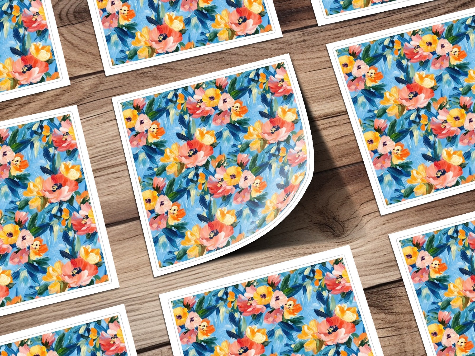 Abstract Painted Spring Floral Pattern for Home Decor - Moore and Mountain