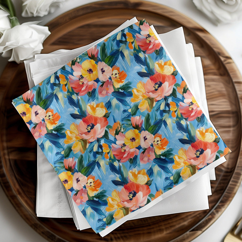 Abstract Painted Spring Floral Pattern for Home Decor - Moore and Mountain