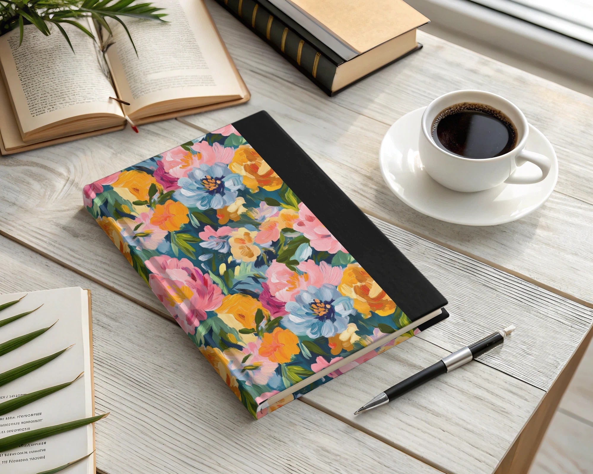 Abstract Painted Spring Floral with Jewel Tones Digital - Moore and Mountain